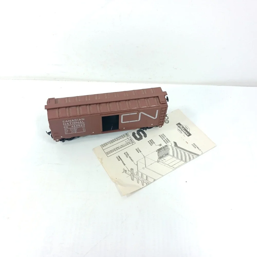 Athearn 1209 HO Scale Canadian National 40ft Box Car Kit Brown CN 486520 Vintage